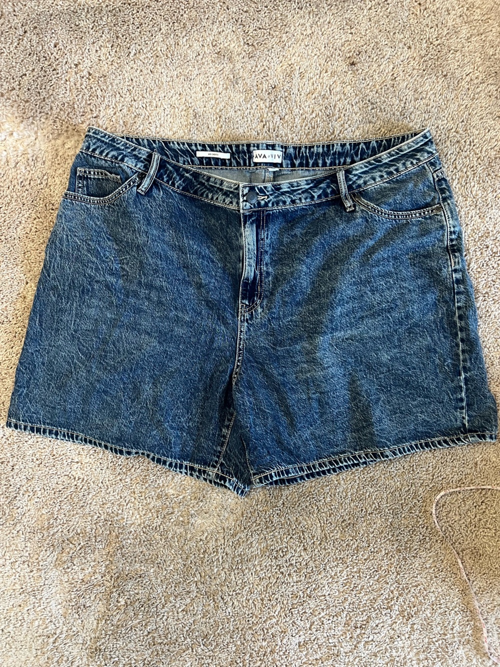Ava & Viv Dark Blue Denim Shorts